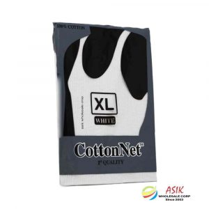 Cotton Net Men’s A-Shirt White Extra Large