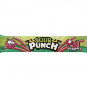 Sour Punch Watermelon Straws