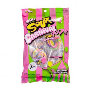 Sour Carnival Mini Sour Carnival Pops 7ct