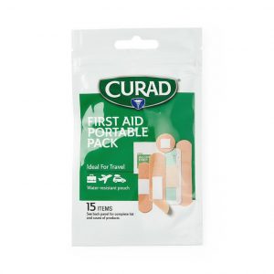 Curad First Aid Portable Pack 15 items