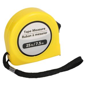 Tool Bench Hardware Tape Measure 25ft./7.5m