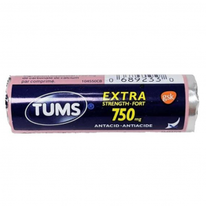 Tums Berries Extra Strength 750mg (8 Calcium Carbonate Tablets)