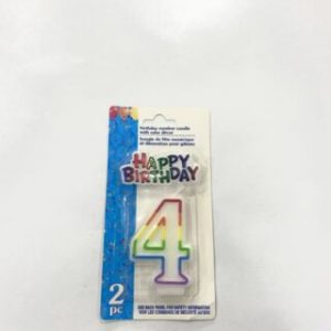 Birthday Candles Happy Birthday Candle 4