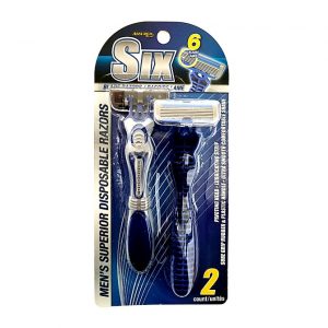 Assured Six Blades Razors - 2 count