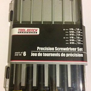 Tool Bench Hardware Precision Screwdriver Set - 6 Pieces
