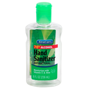 XtraCare Hand Sanitizer moisturizes with vitamine E & Aloe (70%) 8oz