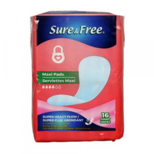 Sure & Fresh Maxi Pads 16 count