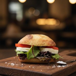 Medium Mozzarella Pesto Ciabatta