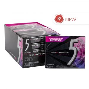 5 Gum Sour - Sweet Berry 5 - 15 Sticks