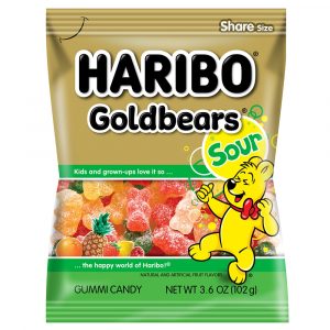 Haribo Gummi Candy Goldbears Sour 3.6oz