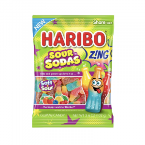 Haribo Gummi Candy Sour Soda 4oz