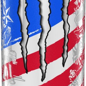 Monster ultra Red White & Blue Razz 16 oz