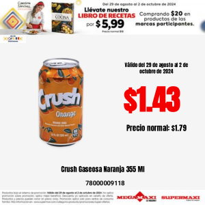 Crush Orange can 12 oz