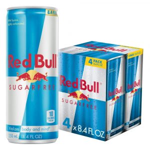Redbull Energy Drink Sugar Free 4 Pack 8.4oz