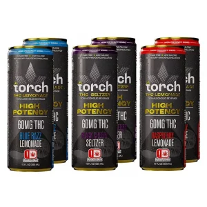 Torch THC Seltzer Raspberry Lemonade High Potency 60mg 4pk