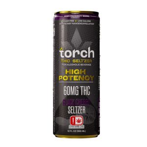 Torch THC Seltzer Black Cherry High Potency 60mg 12oz