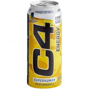 C4 Energy Drink Mango Fuego Zero Sugar 16 oz