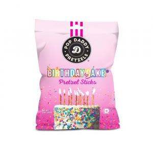 Pop Daddy Pretzels Birthday Cake Pretzel Sticks 3 oz