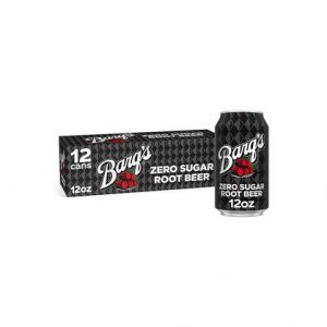 Barg's Zero Sugar Root beer 12 oz Pack