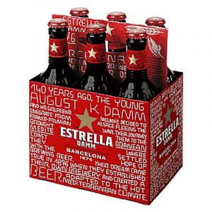 Estrella Damm 6 Pack 11.2oz Bottle