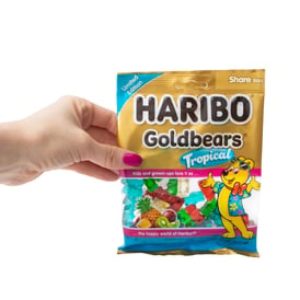 Haribo Gummi Candy Goldbears Tropical 4oz
