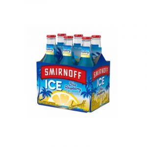 Smirnoff Ice Blue Raspberry 6 Pack Bottle 12oz