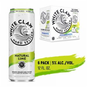 White Claw Green Natural Lime 6 Pack Can 12oz