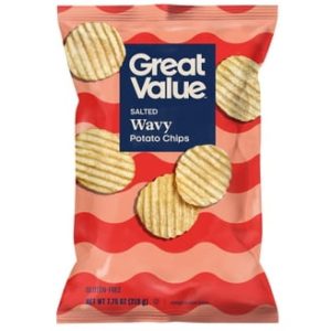 Great Value Salted Waby Potato Chip Big Bag
