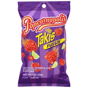 Takis Fuego Popcornopolis Hot Chili Pepper Lime 1oz